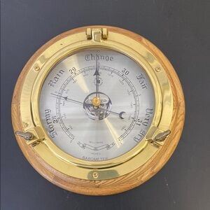 Bey-Berk Gold and Silver Wall Barometer